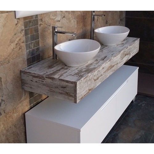 Mueble Lavabo Encimera Madera, The Bath Point