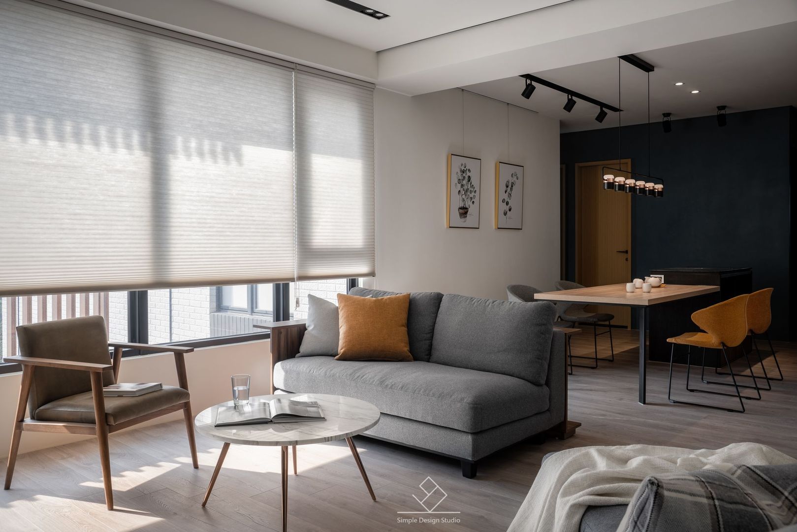 訂製沙發 極簡室內設計 Simple Design Studio 现代客厅設計點子、靈感 & 圖片