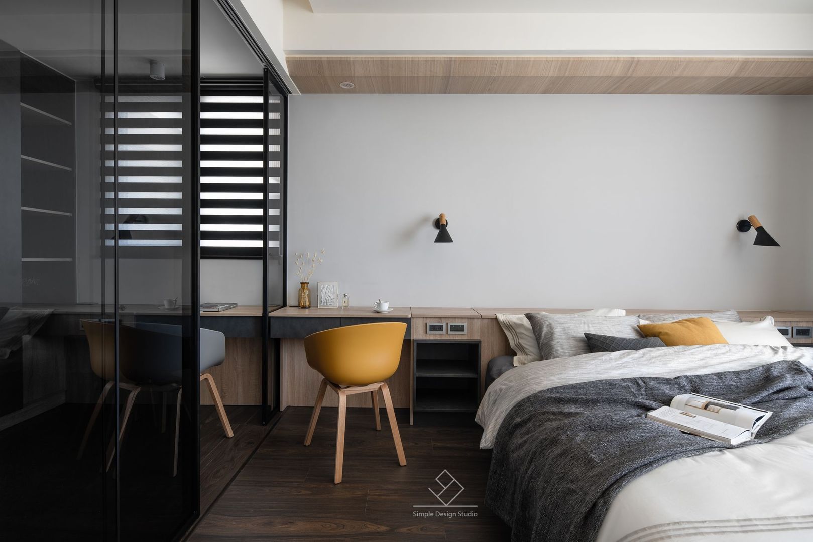 主臥室 極簡室內設計 Simple Design Studio Modern style bedroom
