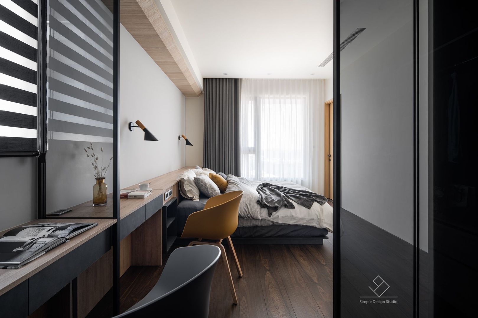 主臥室 極簡室內設計 Simple Design Studio Modern style bedroom