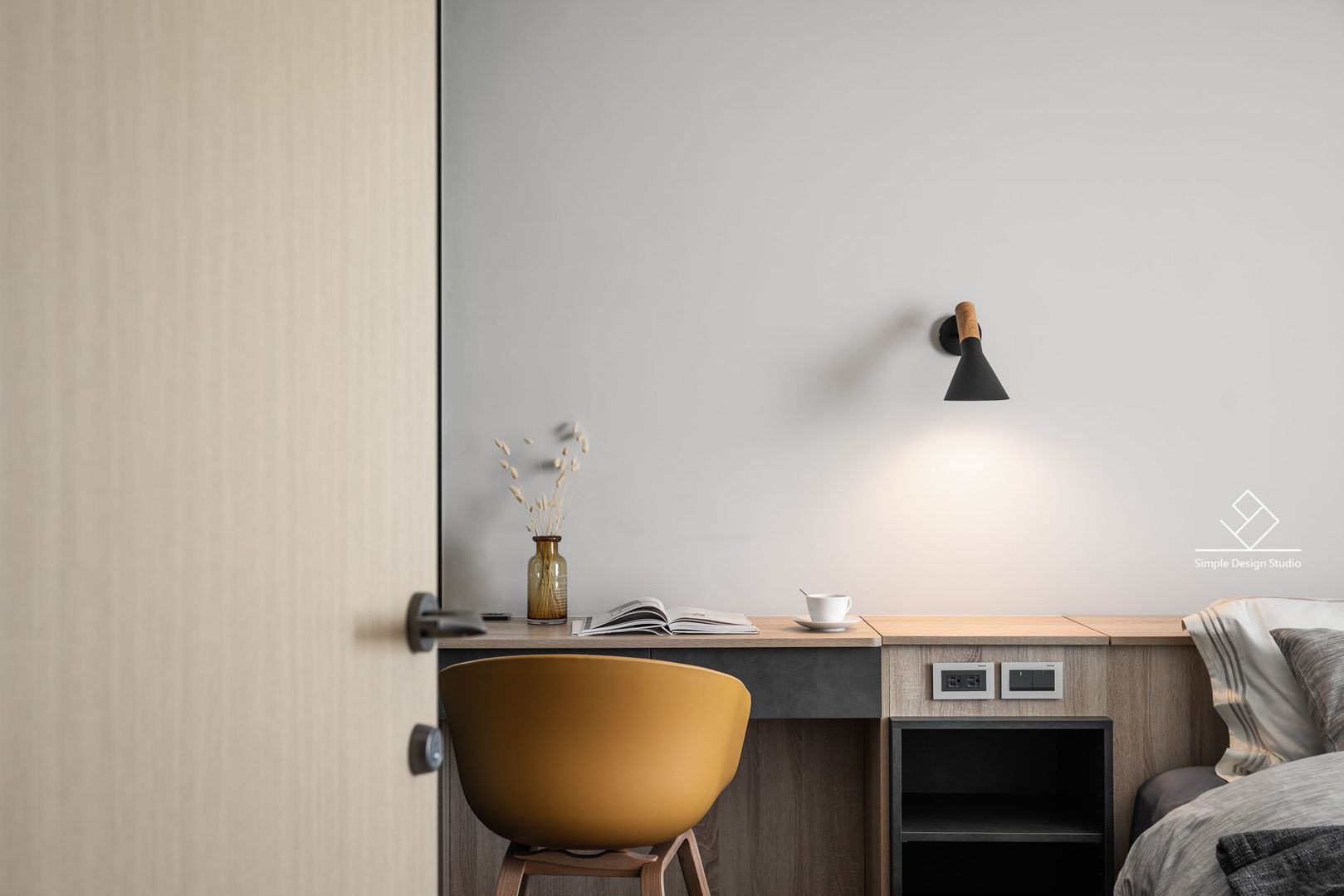 竹北C&L溫暖的家, 極簡室內設計 Simple Design Studio 極簡室內設計 Simple Design Studio Oficinas