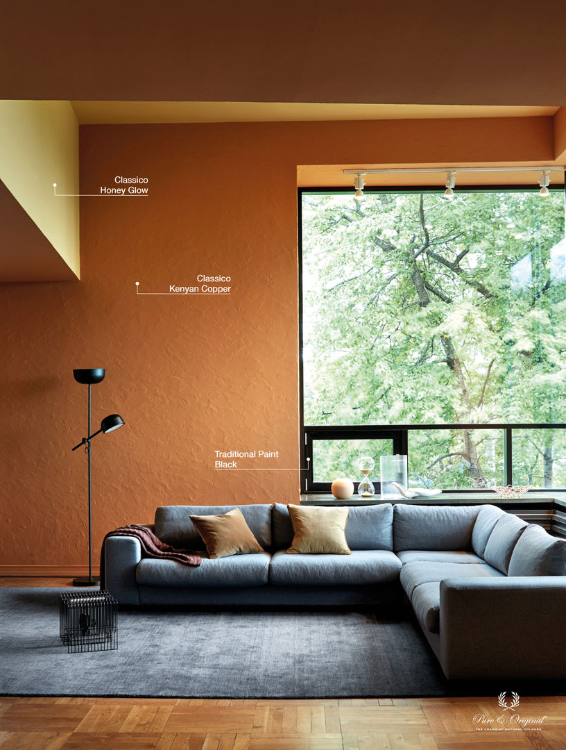 Colour Collection - The Neomodernist, Pure & Original Pure & Original Soggiorno eclettico