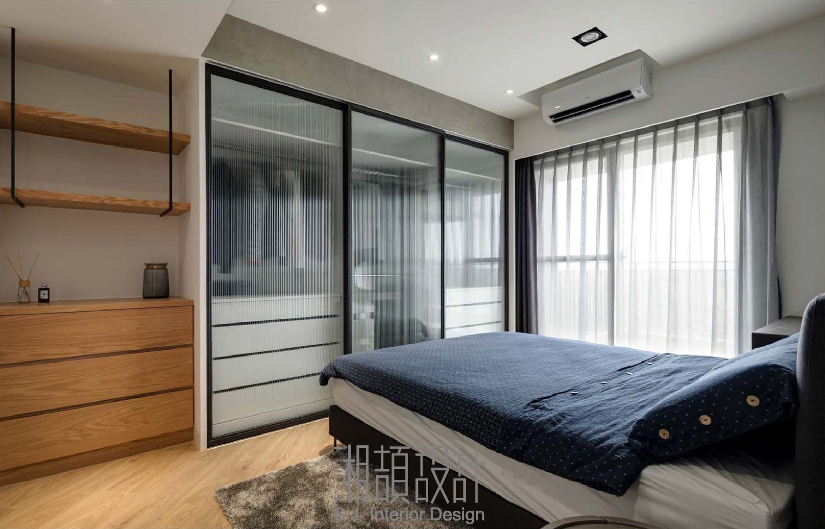 工業風粗曠氣息的主臥室 湘頡設計 Industrial style bedroom