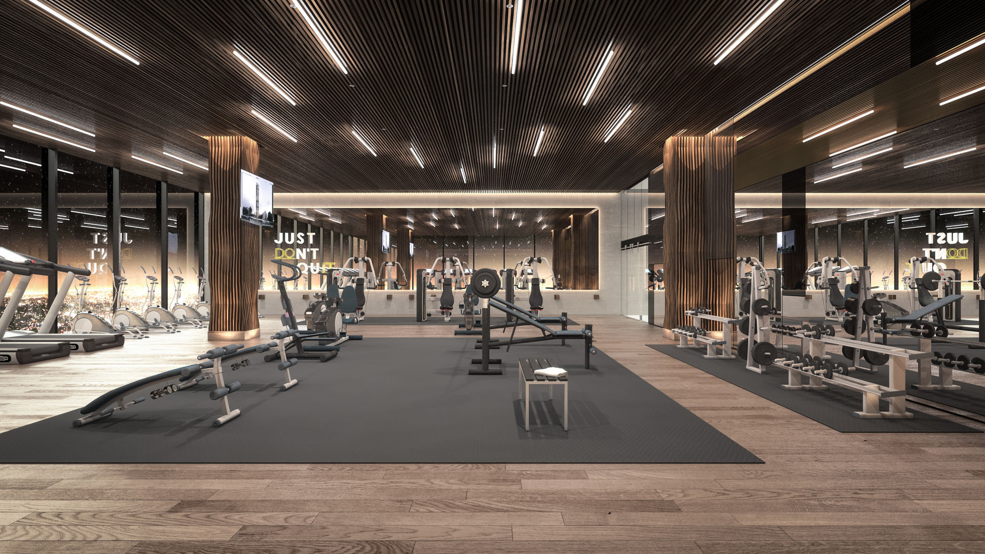 Gimnasio Rapzzodia Interiorismo Gimnasios domésticos modernos: Ideas, imágenes y decoración Madera Acabado en madera