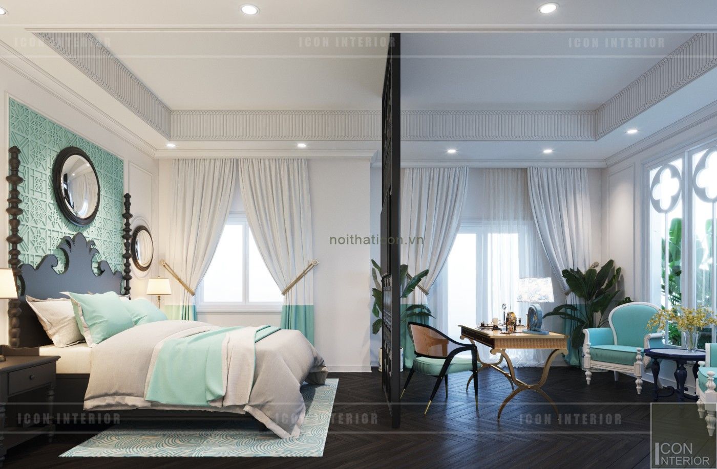 Thiết kế biệt thự theo phong cách Đông Dương - Vẻ đẹp giá trị thời gian, ICON INTERIOR ICON INTERIOR Asiatische Schlafzimmer