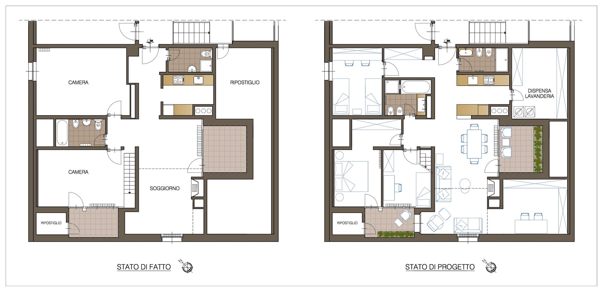 STATO DI FATTO E STATO DI PROGETTO homify