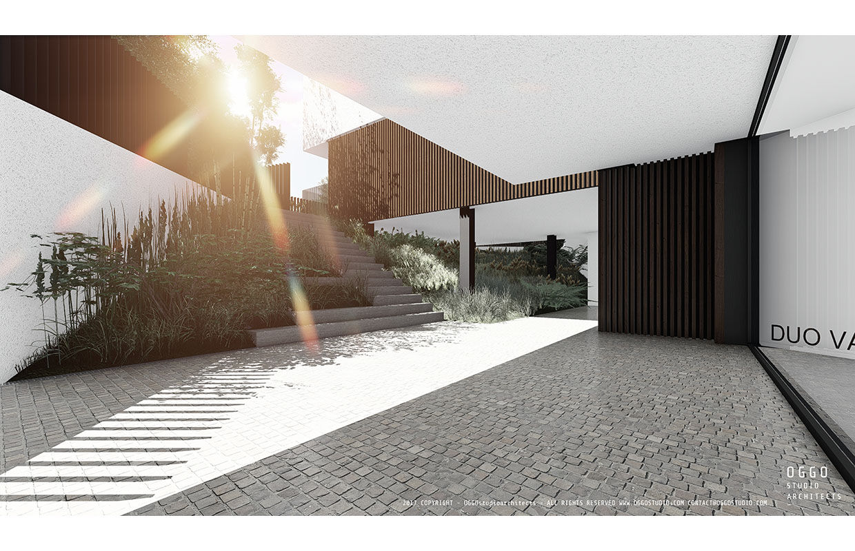 Vue 3D OGGOstudioarchitects, unipessoal lda Maisons modernes logement collectif,Vaillant