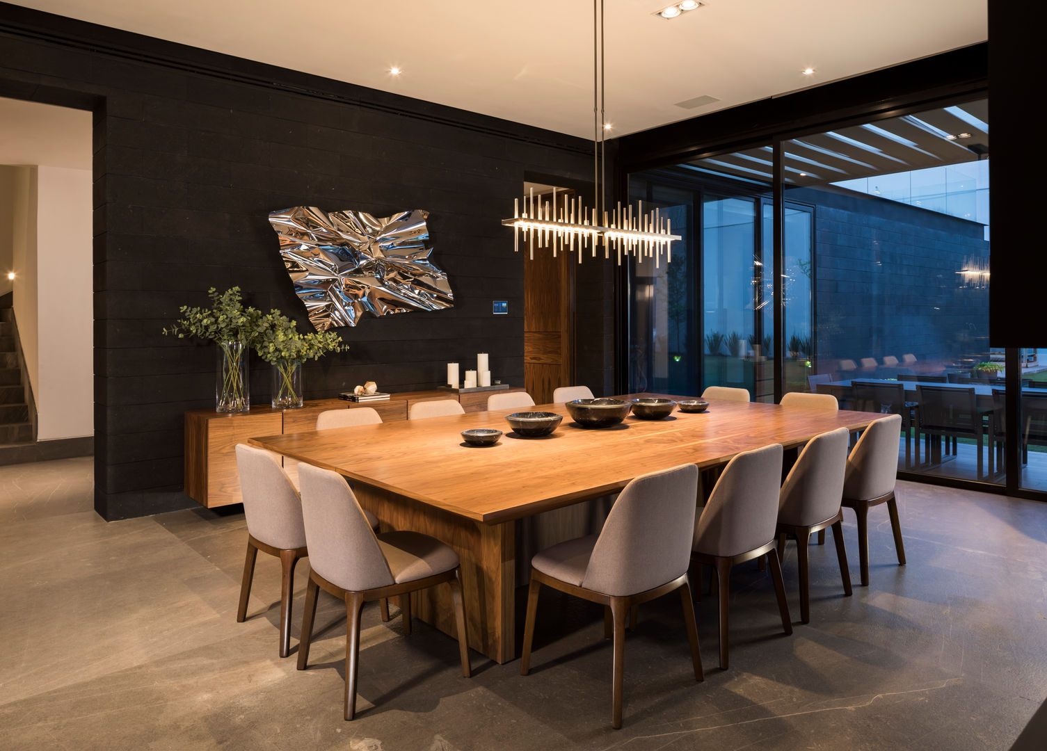 Casa ER, GLR Arquitectos GLR Arquitectos Ruang Makan Modern Kayu Wood effect