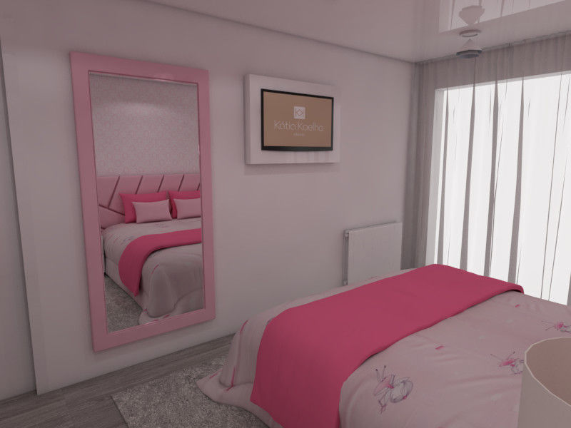 Projeto de Moradia em Esposende já em Produção, Atelier Kátia Koelho Atelier Kátia Koelho Minimalist bedroom