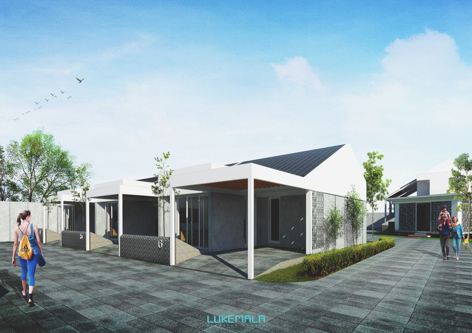 Eksterior Tipe 36/60 homify Rumah Minimalis minimalist,housing