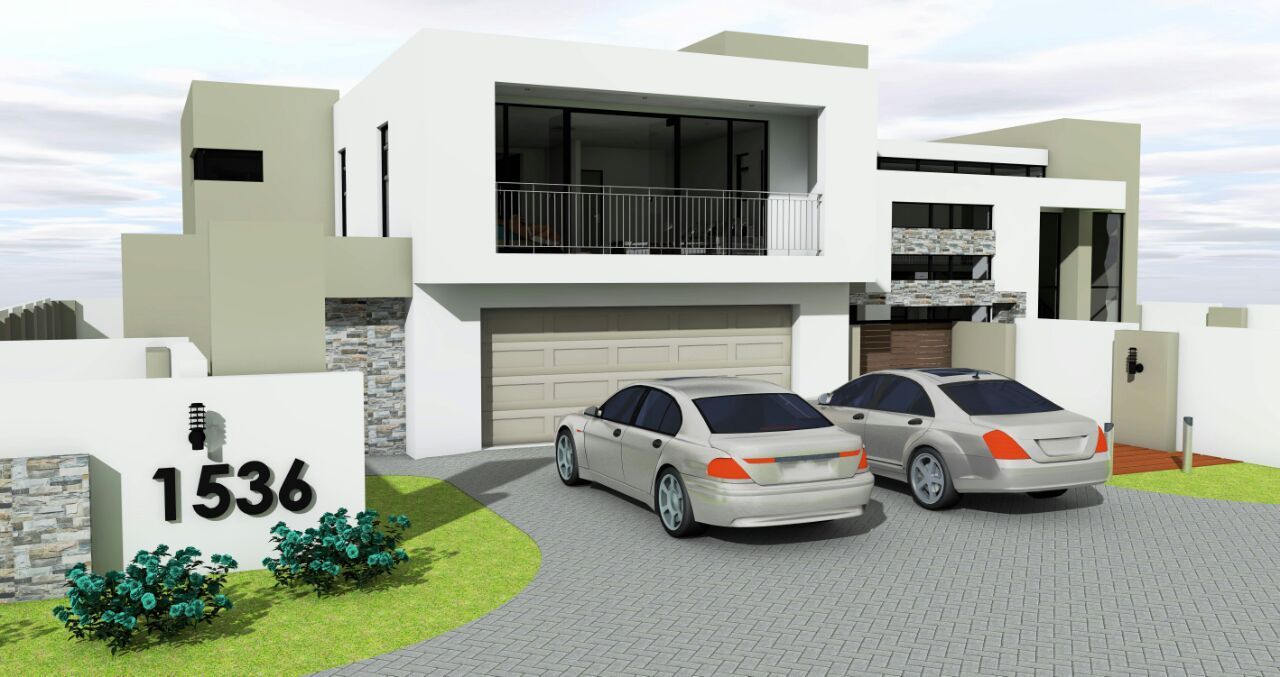 Double garage homify Modern houses