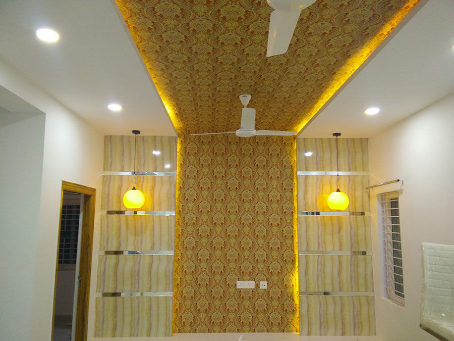 Mr Ravi Kumar PVR Meadows 3BHK Villa, Enrich Interiors & Decors Enrich Interiors & Decors Modern corridor, hallway & stairs Lighting