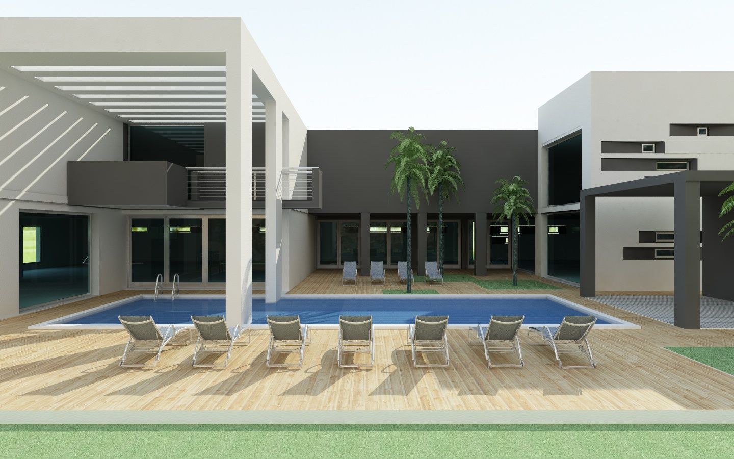 Ontspannen Tussen Rechte Lijnen - Beauty Center & Spa, MEF Architect MEF Architect Ruang Komersial Beton Klinik