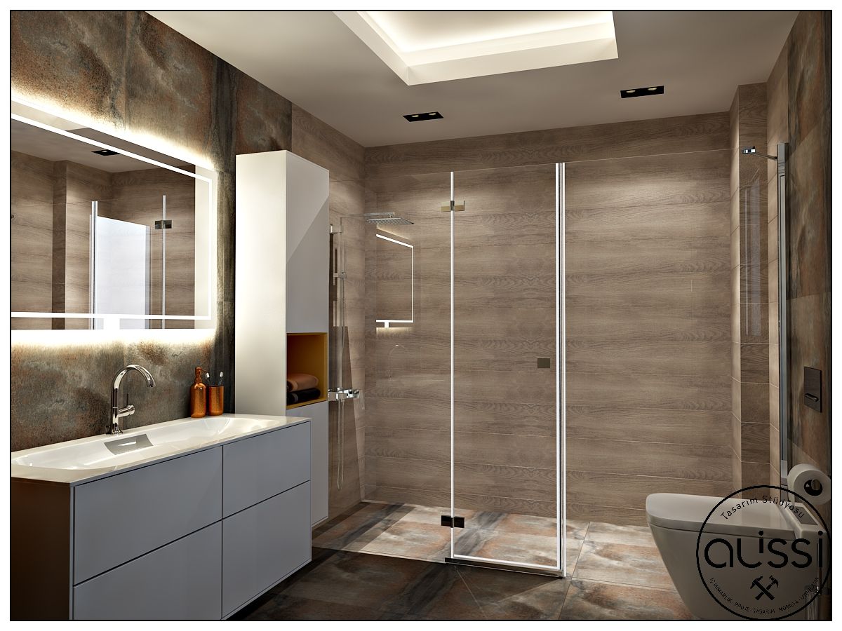 KES / VİLLA, ALİSSİ İÇ MİMARLIK ALİSSİ İÇ MİMARLIK Modern bathroom