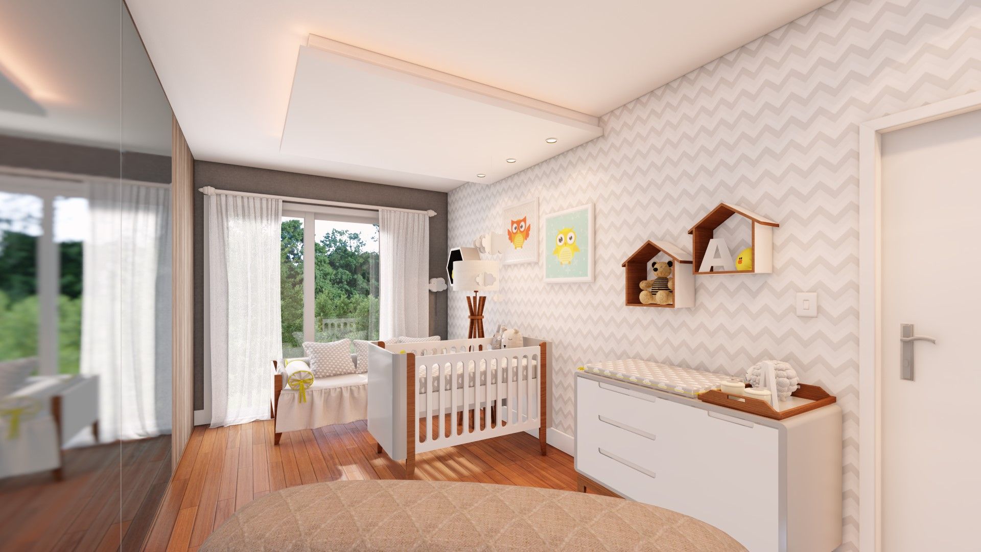 Quarto de Bebê , Studio MP Interiores Studio MP Interiores غرف الرضع MDF