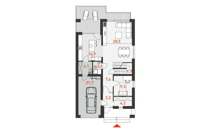 Projekt domu Dostępny 4A, Tooba.pl Tooba.pl บ้านและที่อยู่อาศัย