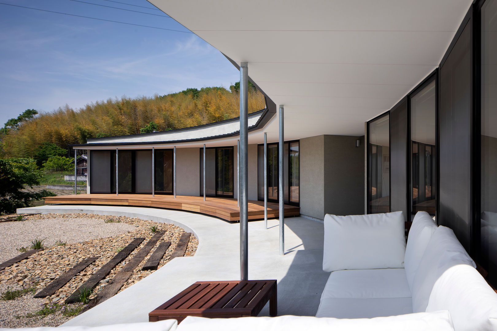 堺の家, 井上久実設計室 井上久実設計室 Modern style balcony, porch & terrace Concrete