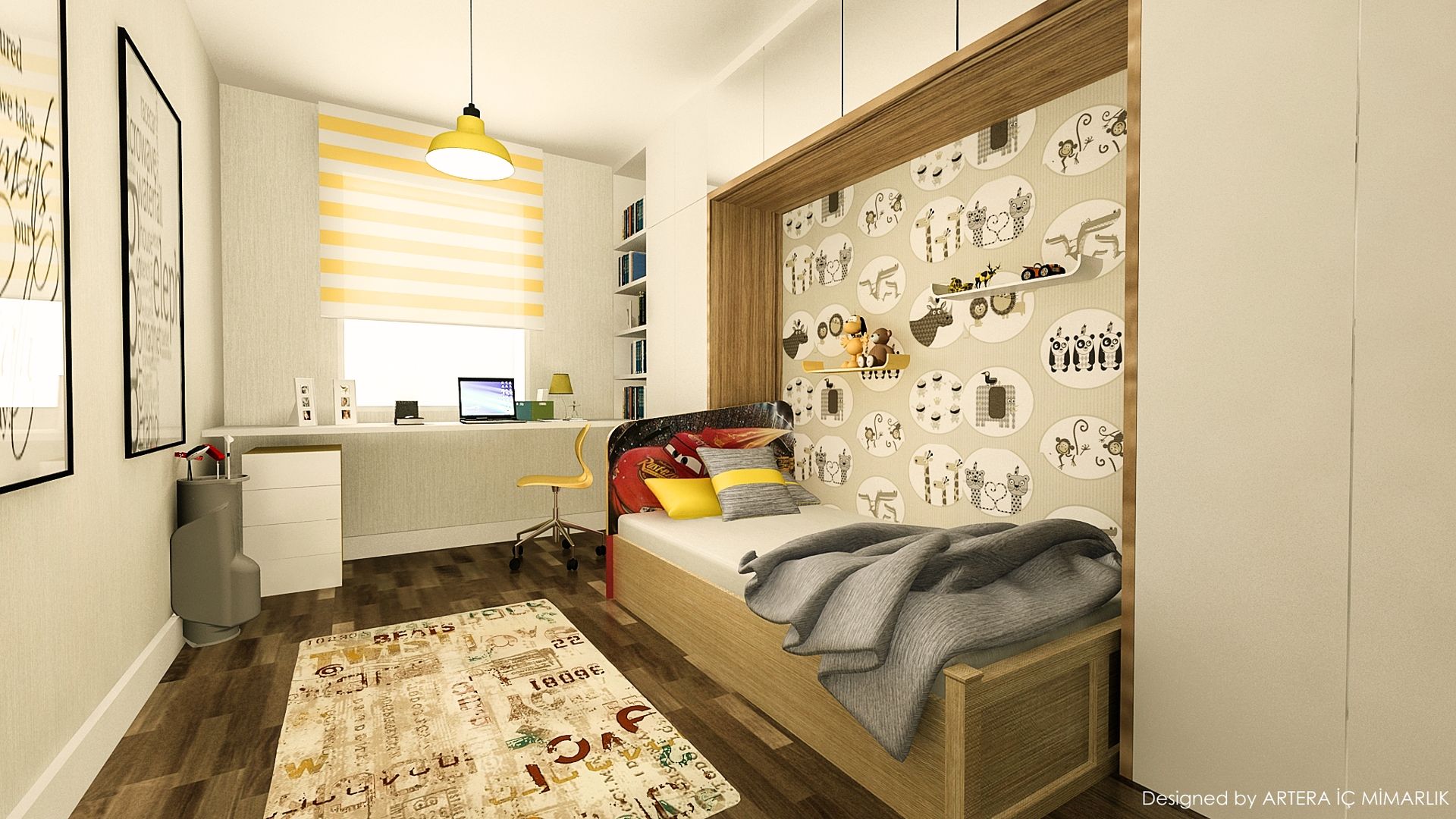 Mahall Ankara Konut, ARTERA İÇ MİMARLIK VE MİMARLIK ARTERA İÇ MİMARLIK VE MİMARLIK Modern nursery/kids room