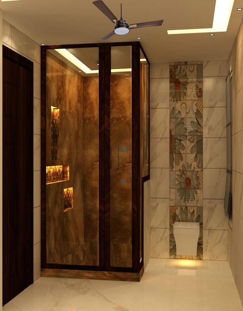 VILLA @ NOIDA, Design Radical Design Radical Modern Bathroom Marble