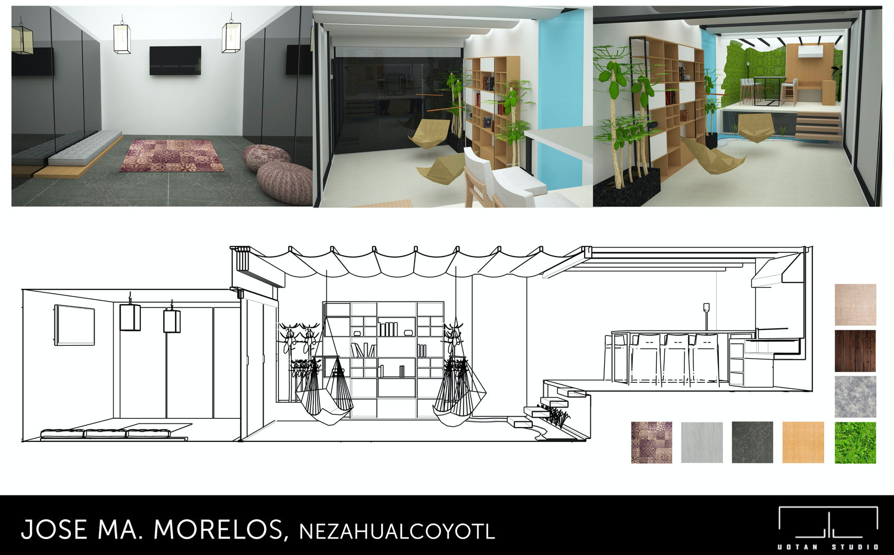 REMODELACION DE RESIDENCIA , GLIPHO arquitectura GLIPHO arquitectura Nowoczesny salon