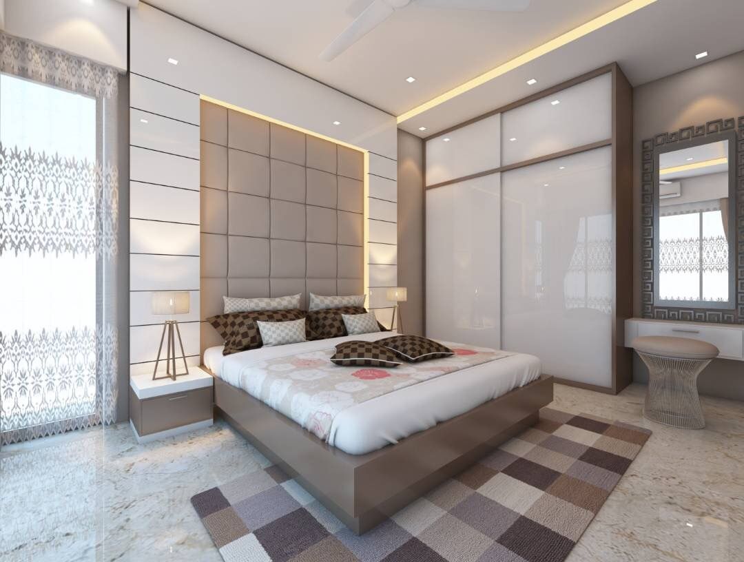 Bedroom Design Ideas, Golden Spiral Productionz (p) ltd Golden Spiral Productionz (p) ltd Спальня