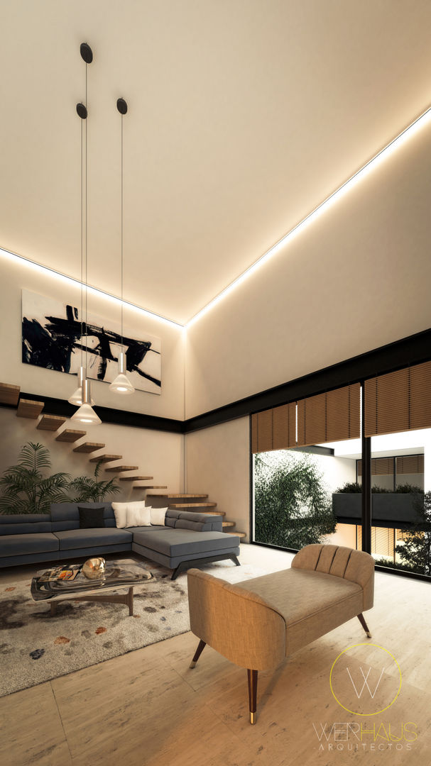 -DEPARTAMENTOS EUCAP-, WERHAUS ARQUITECTOS WERHAUS ARQUITECTOS Modern living room