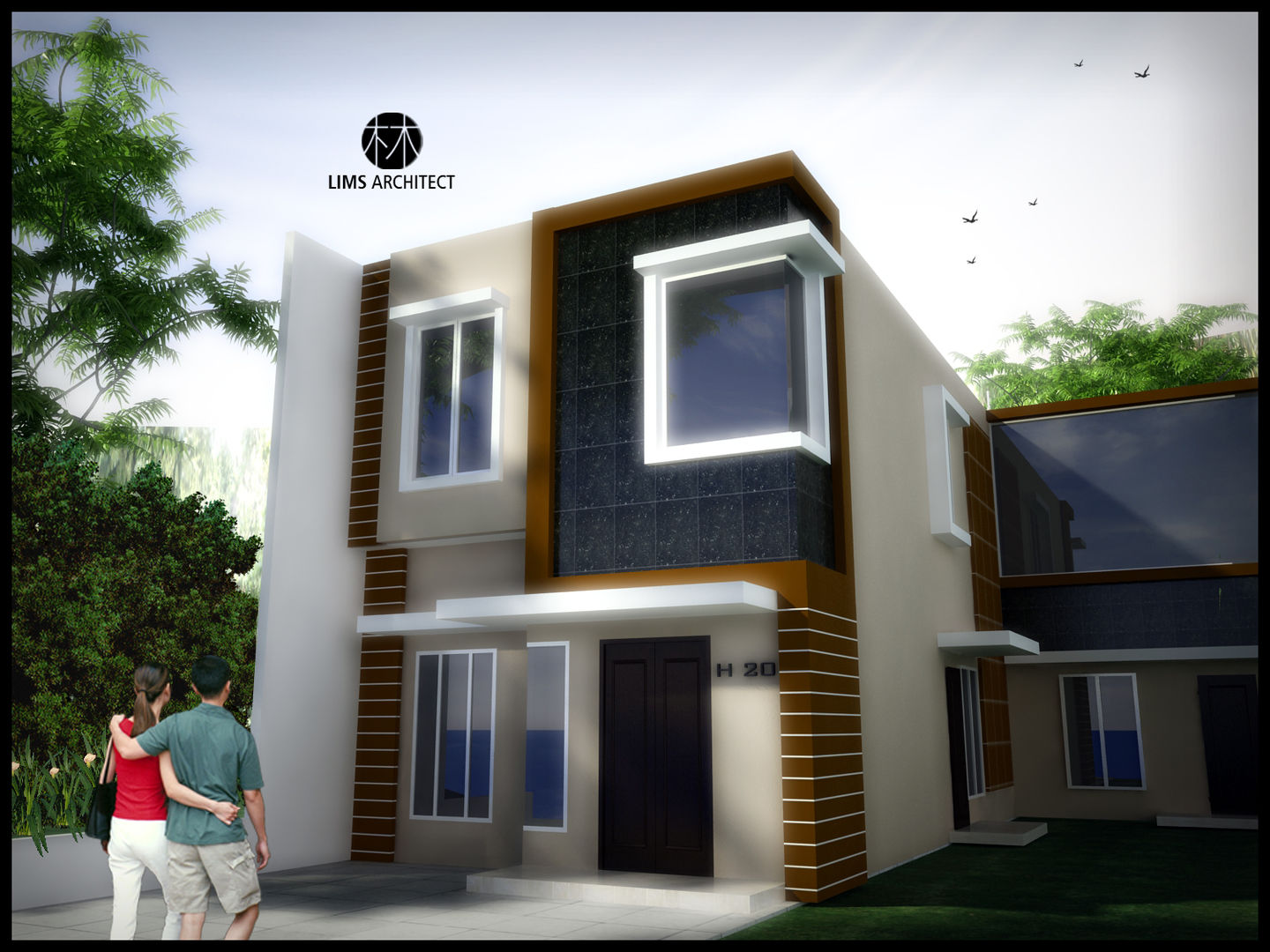 H20 Exterior, Lims Architect Lims Architect Casas de estilo minimalista