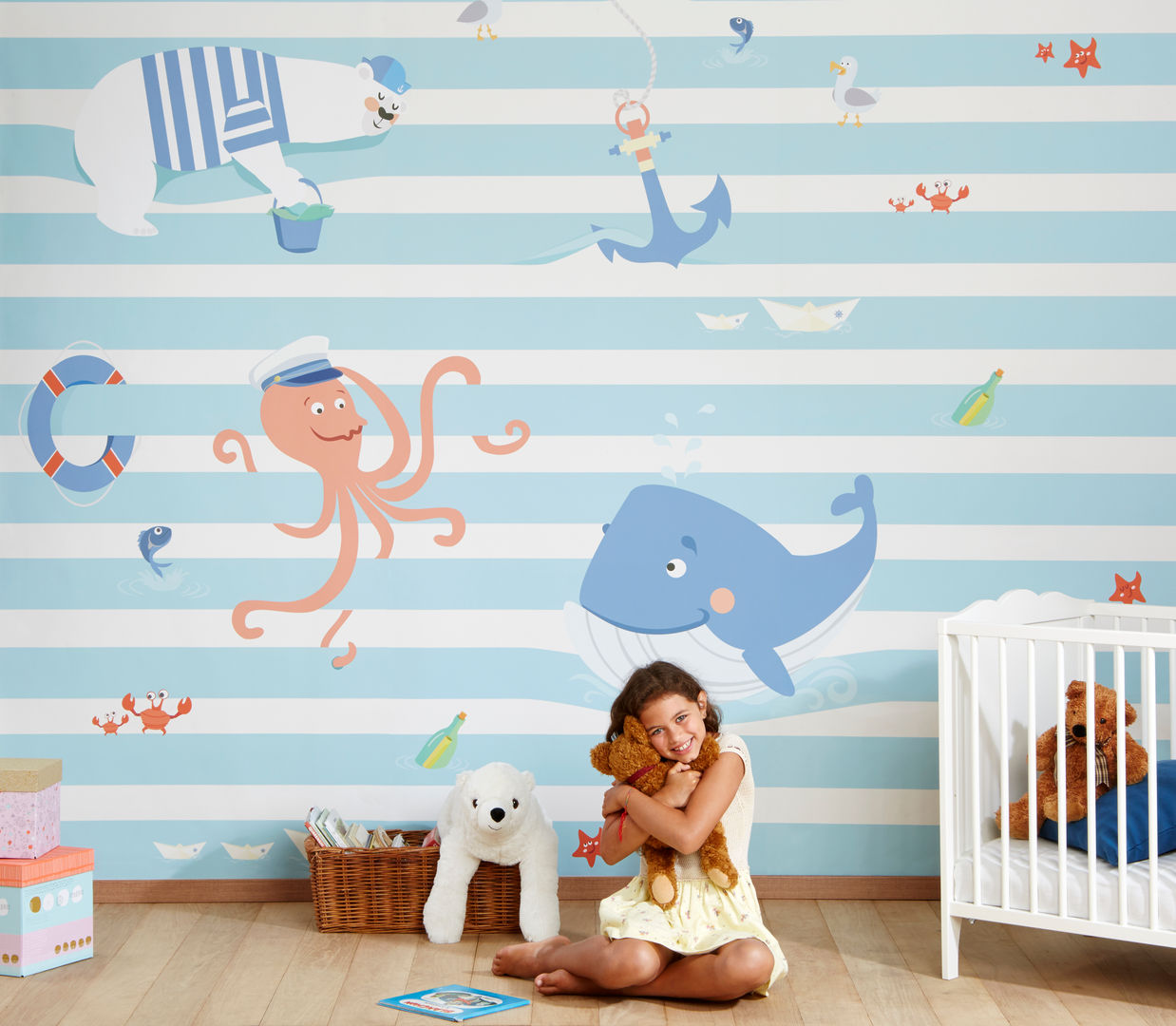 Lupi di mare homify Paredes y pisos de estilo clásico Papel tapiz