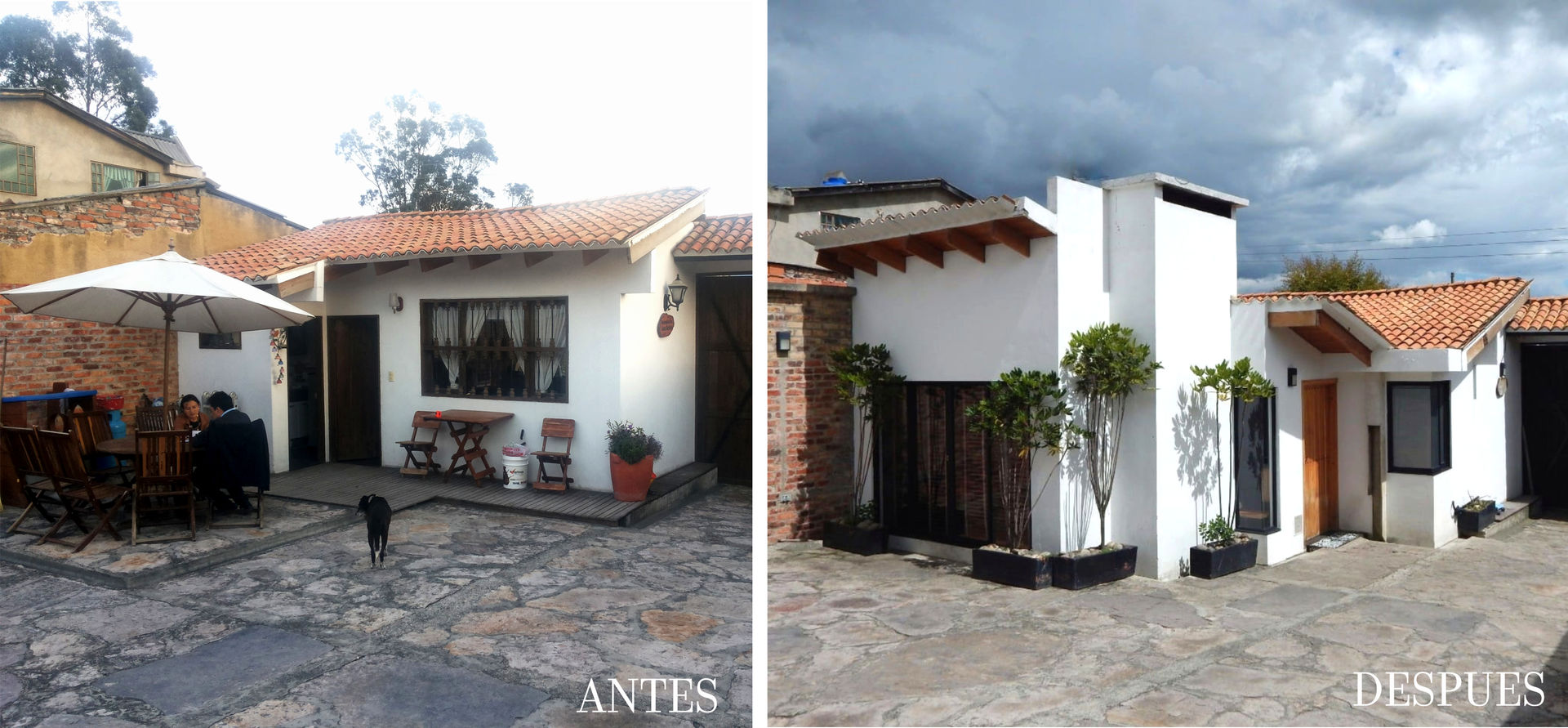 ANTES Y DESPUES noc-noc Casas de campo