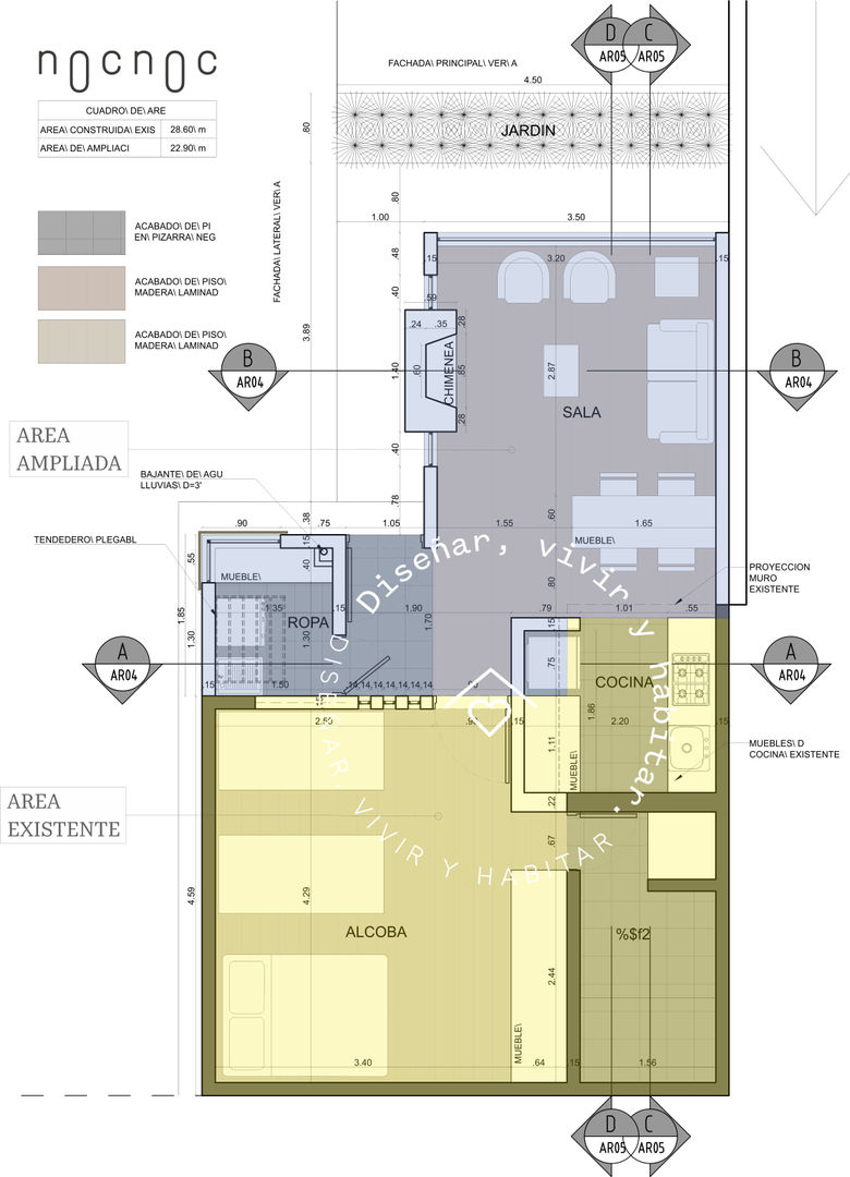 REMODELACION CASA CAMPESTRE PAIPA (BOYACA), noc-noc noc-noc Загородные дома