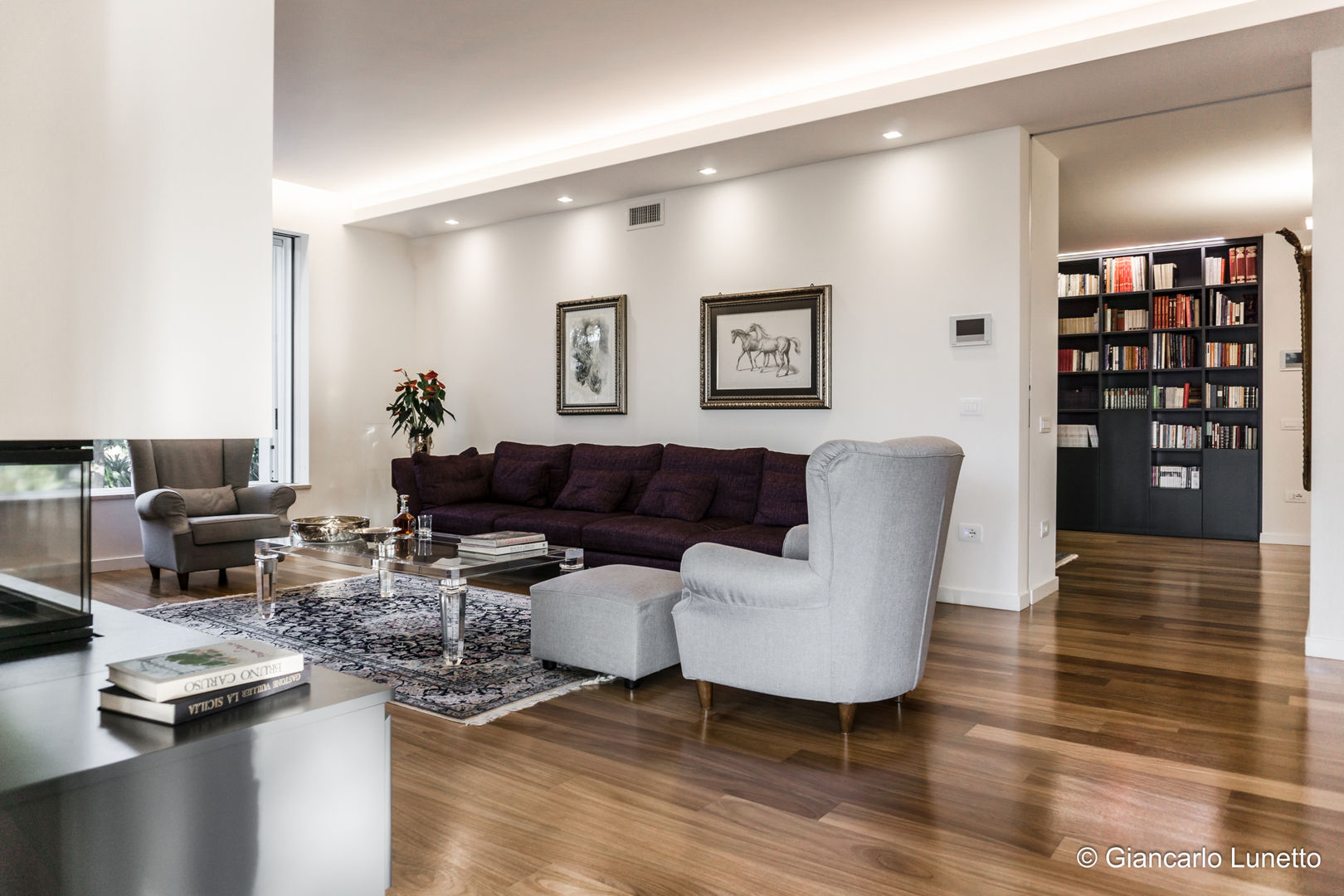 Residenza privata: Provincia di Palermo in aperta campagna, Ignazio Buscio Architetto Ignazio Buscio Architetto Moderne Wohnzimmer Holz Holznachbildung