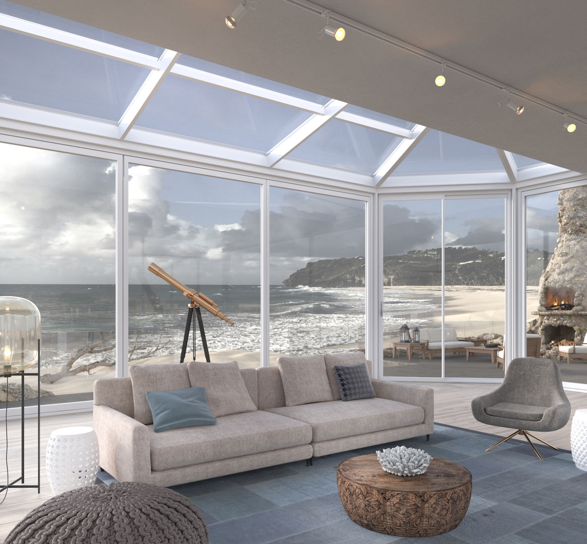 Beach Front Dessiner Interior Architectural Modern living room