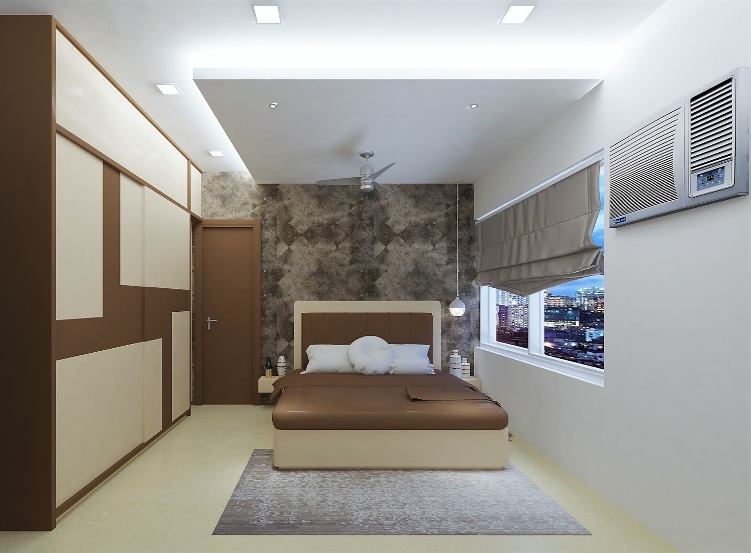 Bedroom Design Ideas, Golden Spiral Productionz (p) ltd Golden Spiral Productionz (p) ltd غرفة نوم
