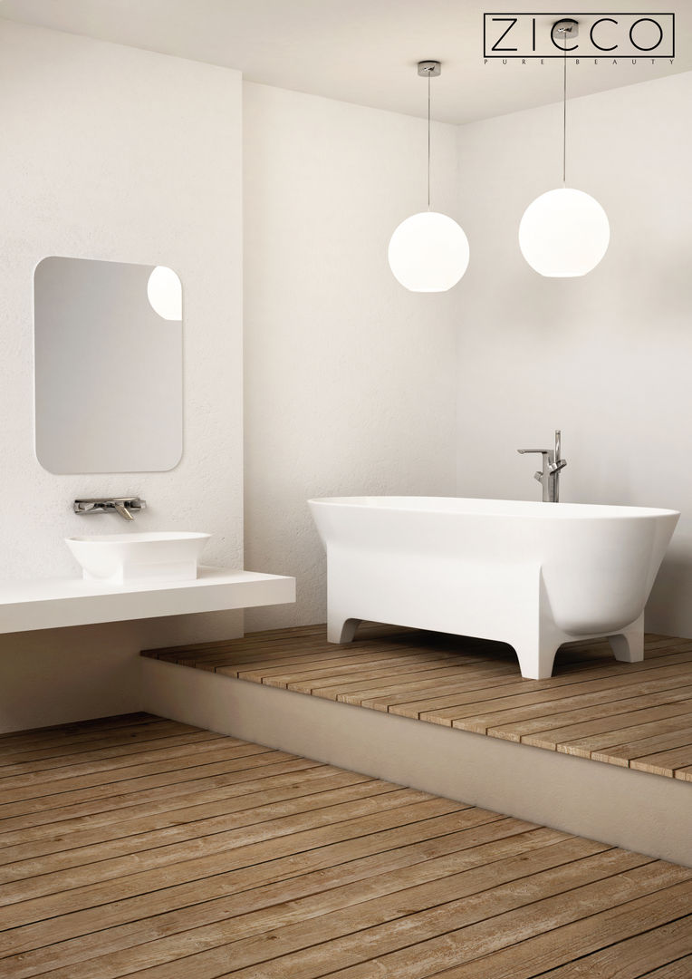 Freistehende Badewannen aus Mineralguss , ZICCO GmbH - Waschbecken und Badewannen in Blankenfelde-Mahlow ZICCO GmbH - Waschbecken und Badewannen in Blankenfelde-Mahlow Modern bathroom