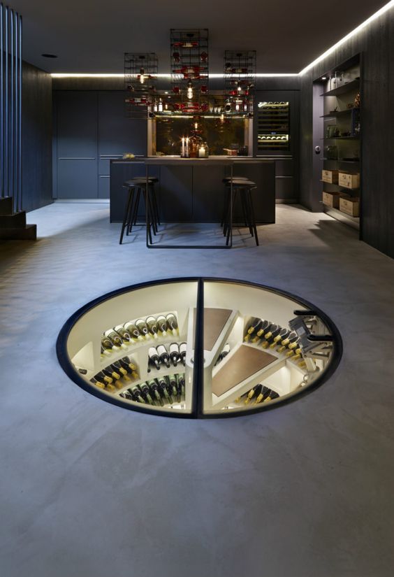 Helicave, ShoWine ShoWine Bodegas de vino de estilo moderno