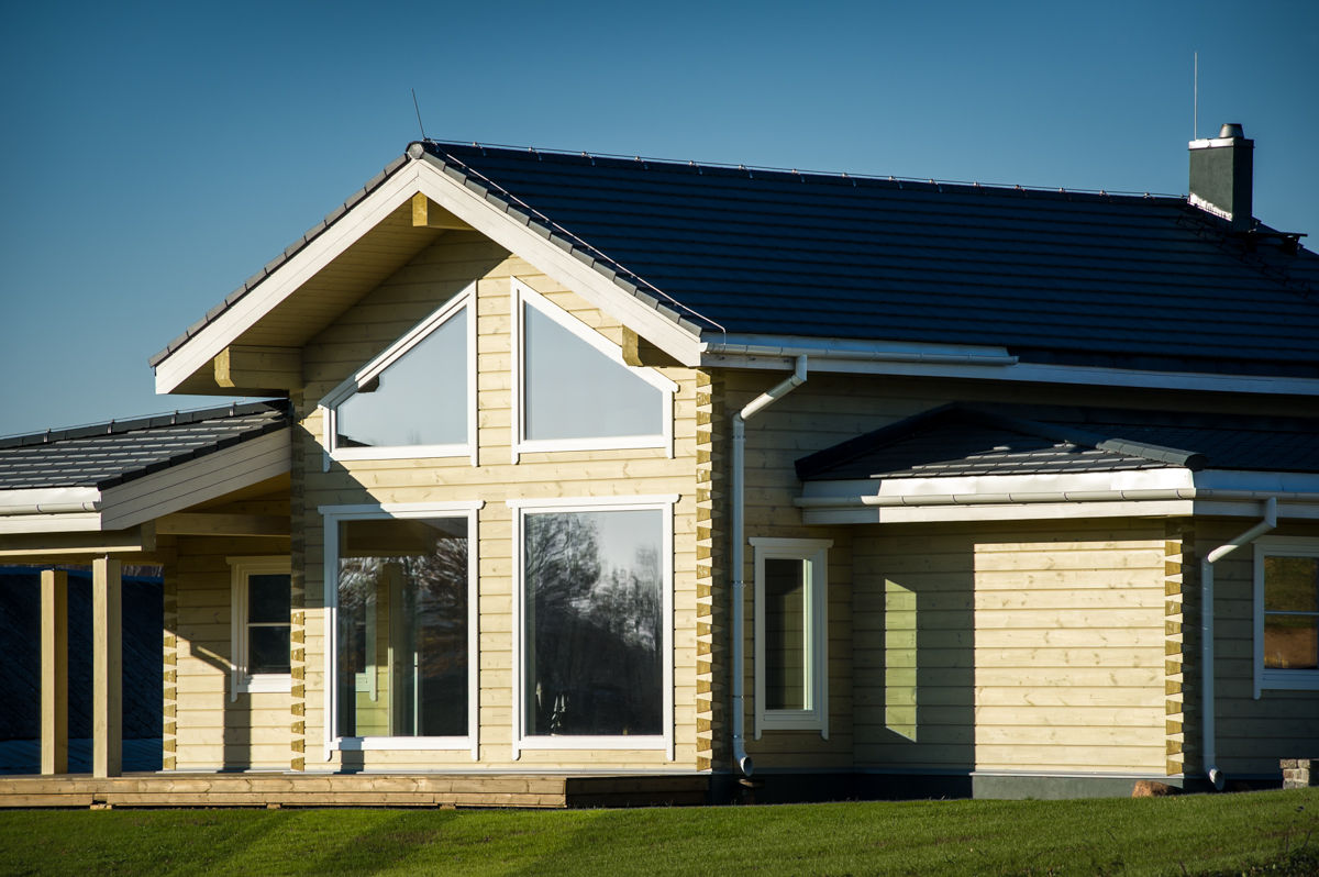 Fertighaus aus Holz mit einzigartigem Raumgefühl, THULE Blockhaus GmbH - Ihr Fertigbausatz für ein Holzhaus THULE Blockhaus GmbH - Ihr Fertigbausatz für ein Holzhaus Log cabin