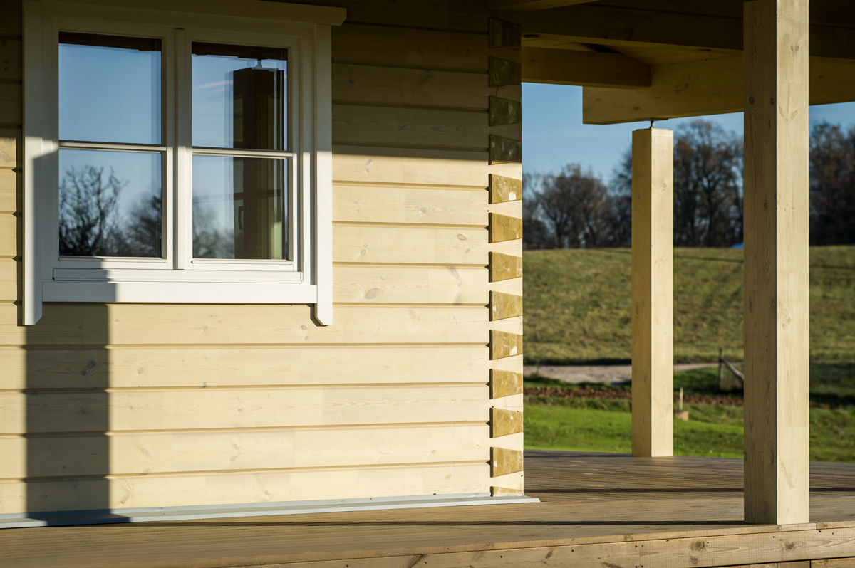 Fertighaus aus Holz mit einzigartigem Raumgefühl, THULE Blockhaus GmbH - Ihr Fertigbausatz für ein Holzhaus THULE Blockhaus GmbH - Ihr Fertigbausatz für ein Holzhaus Зруб