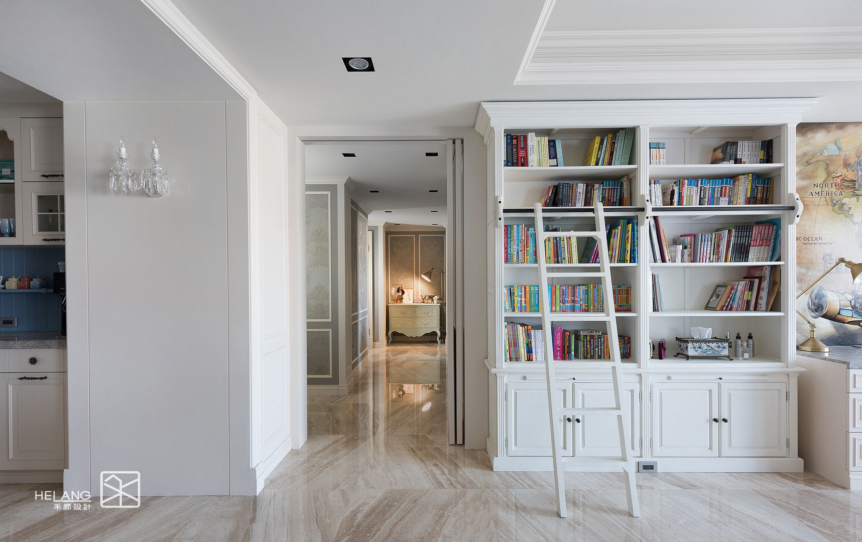 走廊與隔間 禾廊室內設計 Classic style study/office