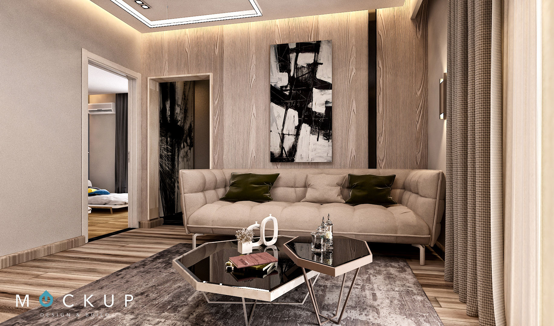 مدينتي - القاهرة الجديدة, Mockup studio Mockup studio Modern living room