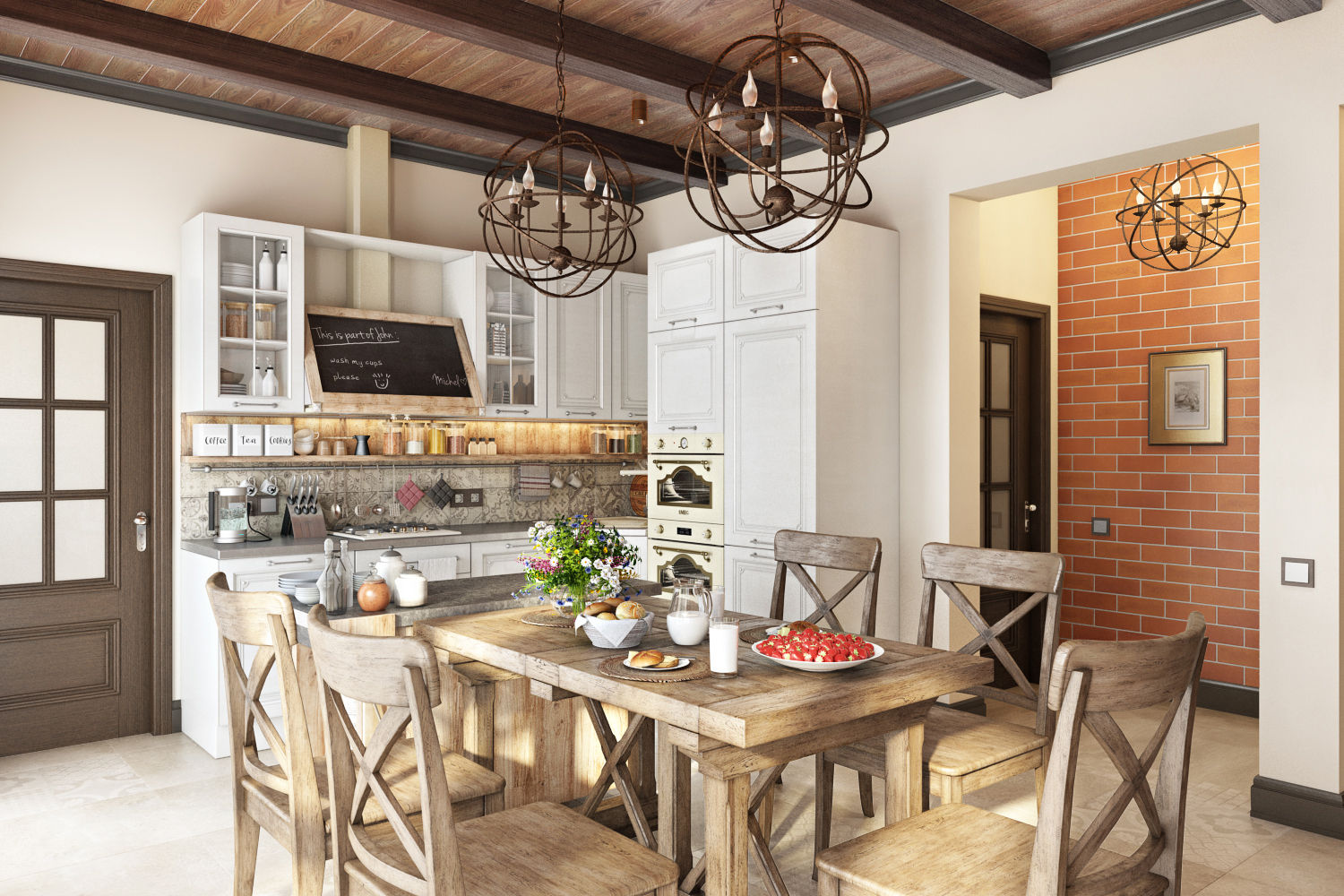 Country Loft, Zibellino.Design Zibellino.Design Dapur Gaya Country