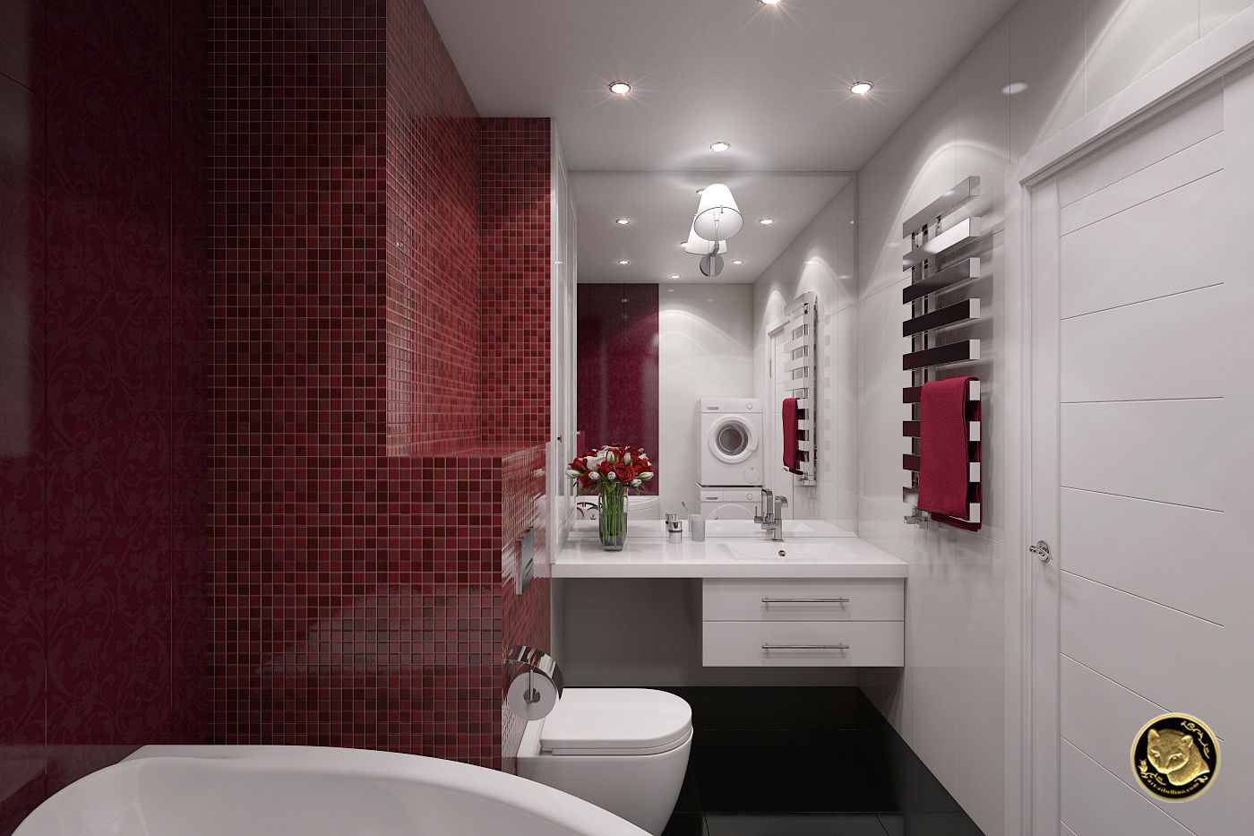 Свежесть, Zibellino.Design Zibellino.Design Eclectic style bathroom