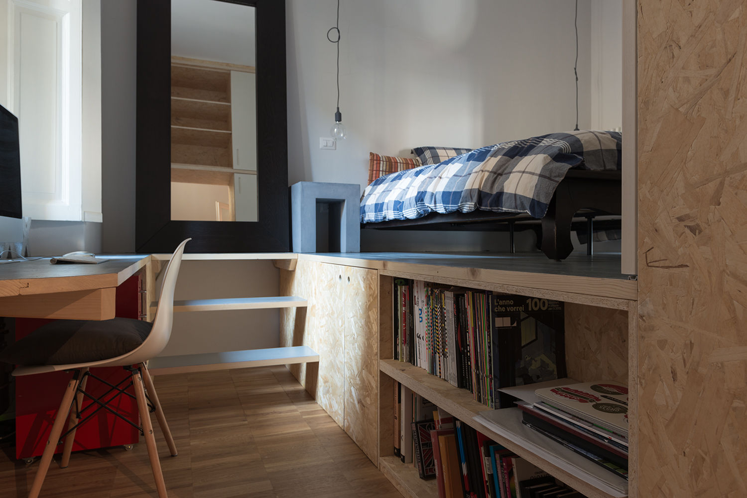 Osb style, ghostarchitects ghostarchitects Industrial style bedroom OSB