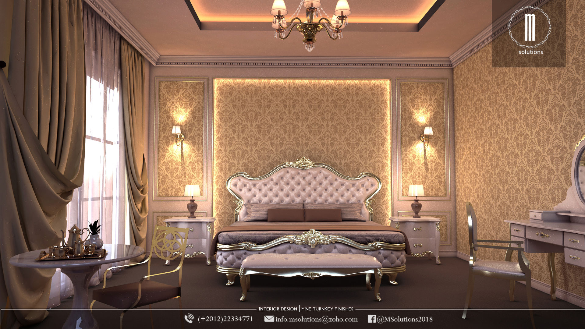 Classic bedroom design MSolutions