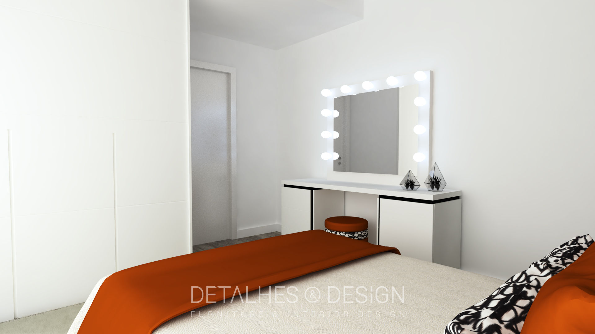 Projeto Design de Interiores- Quarto Jovem, Detalhes & Design Detalhes & Design