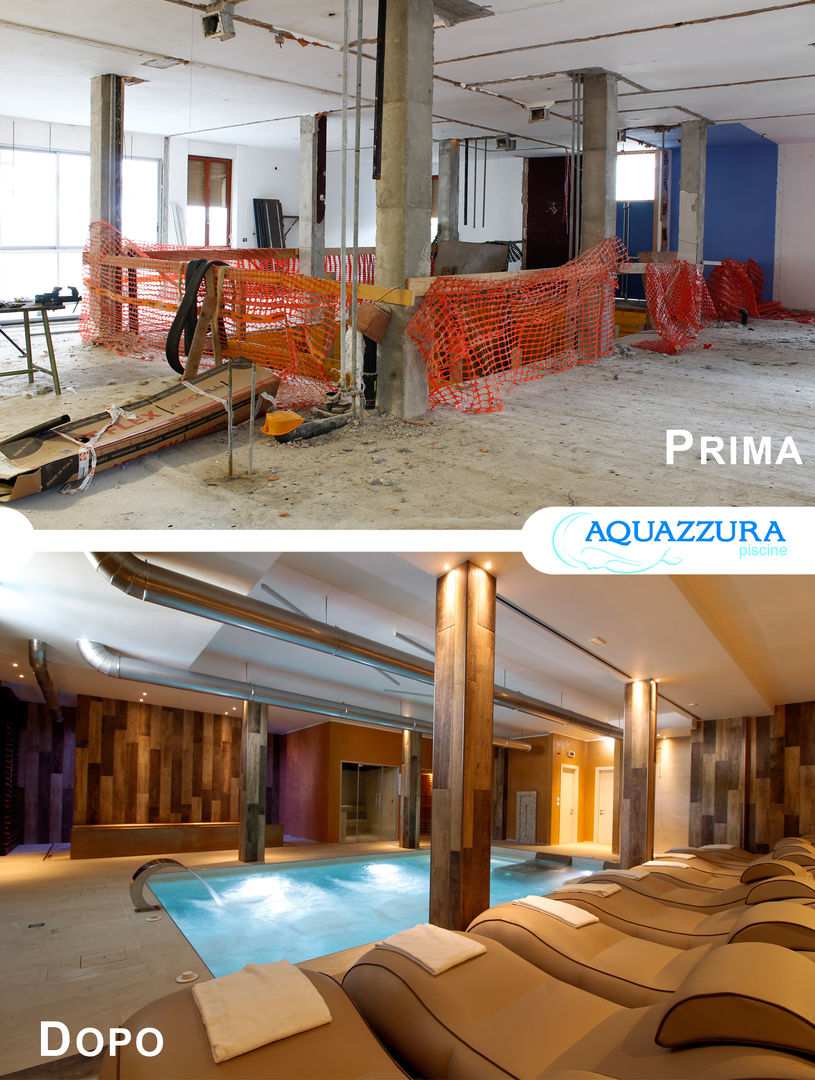 Centro Benessere completo di bagno turco , sauna , piscina riscaldata , percorso kneipp , docce o percorso emozionale., Aquazzura Piscine Aquazzura Piscine مساحات تجارية فنادق