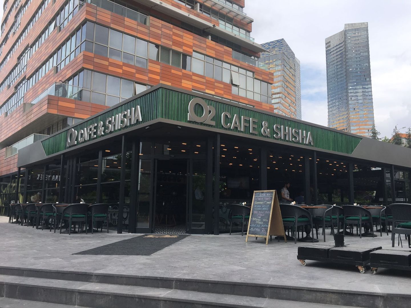 O2 Cafe, DESTONE YAPI MALZEMELERİ SAN. TİC. LTD. ŞTİ. DESTONE YAPI MALZEMELERİ SAN. TİC. LTD. ŞTİ. Paredes e pisos modernos Cerâmica