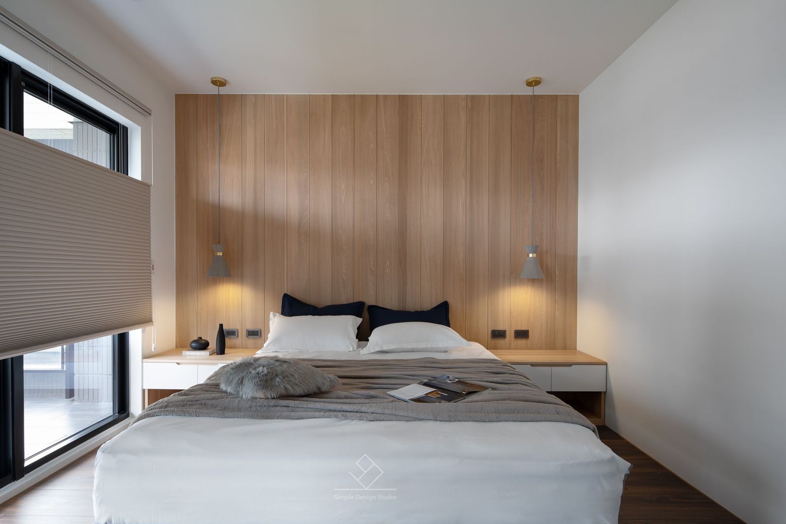 主臥室 極簡室內設計 Simple Design Studio Asian style bedroom