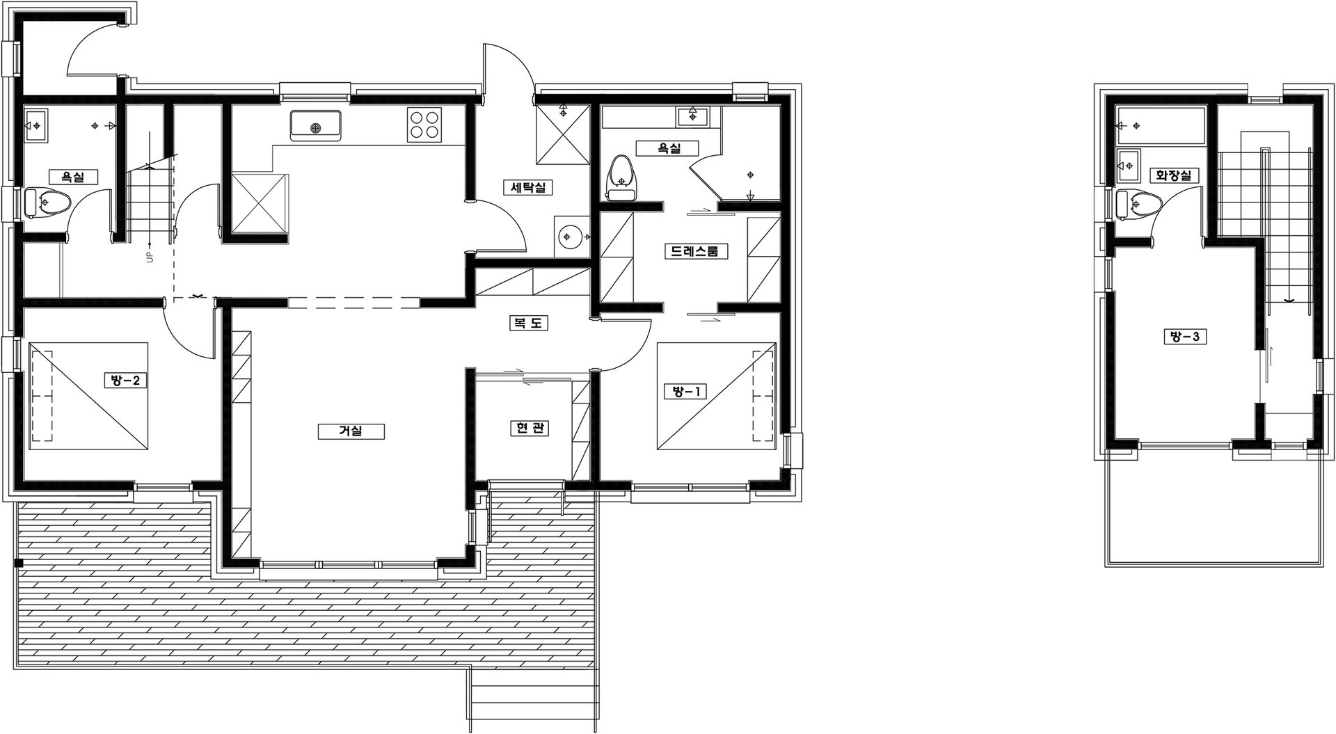 포전리주택, 8sky design 8sky design Casas de madera Madera Acabado en madera