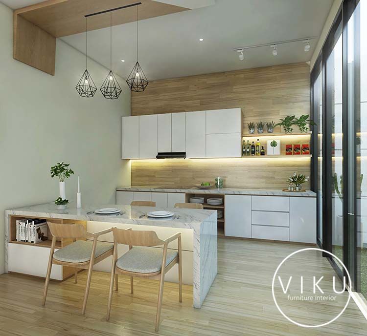 Kitchen set di bandung, viku viku ครัวสำเร็จรูป ไม้ Wood effect