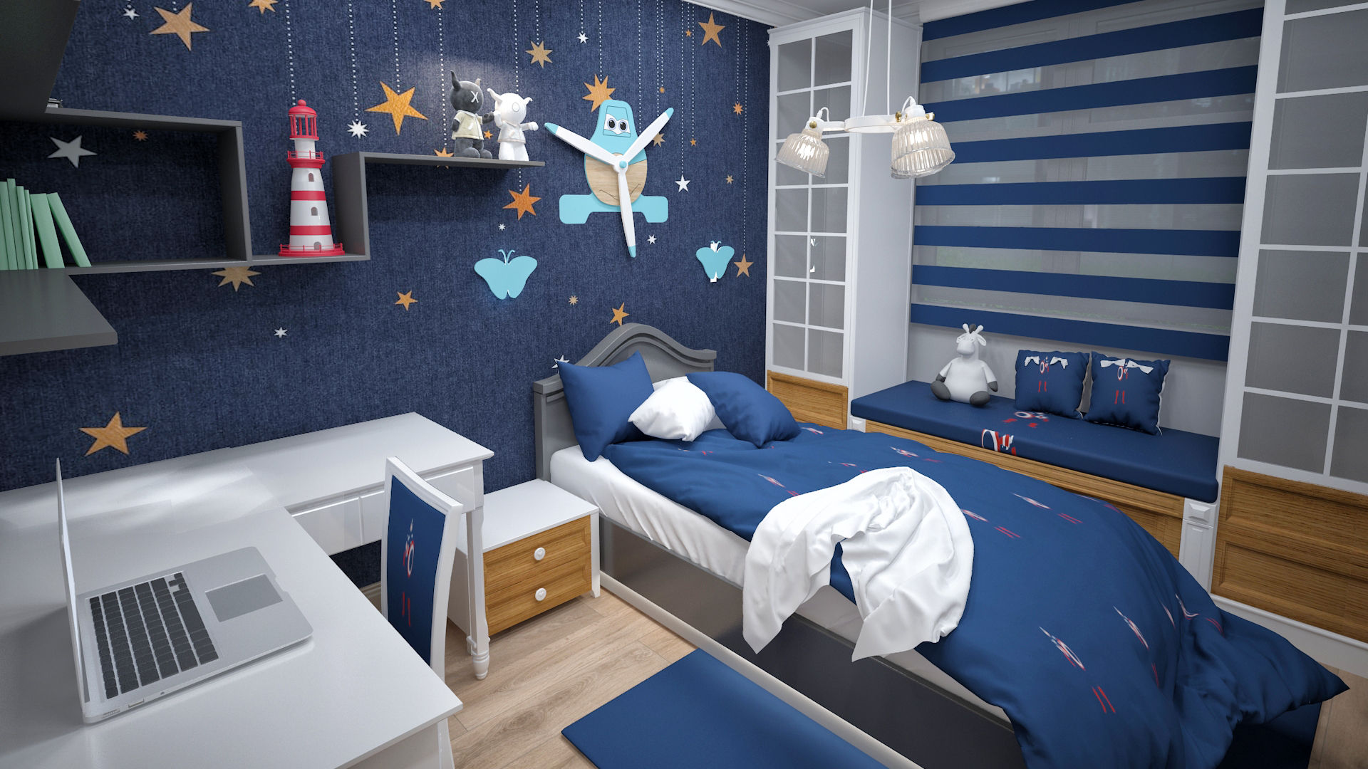 homify Eclectic style nursery/kids room Wardrobes & closets